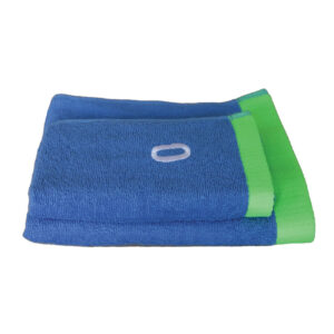 SET ASCIUGAMANI IN SPUGNA CON RICAMO 100% COTONE