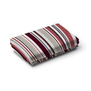 Lenzuolo sopra Stripes Rubino